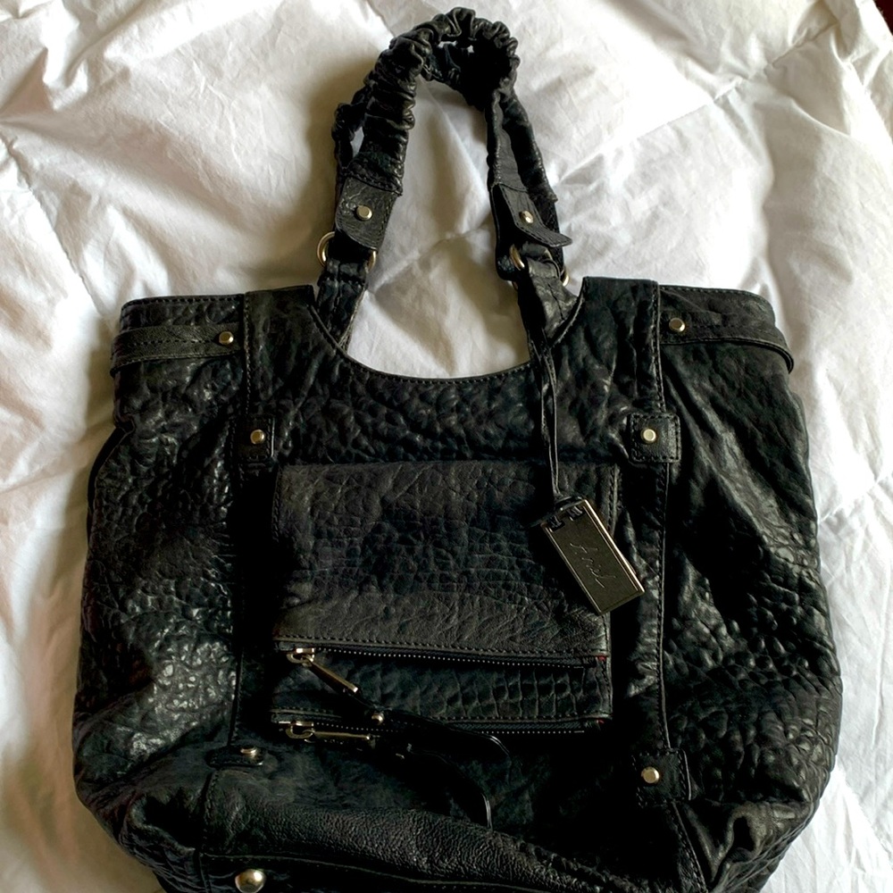 Italian black Gryson leather purse